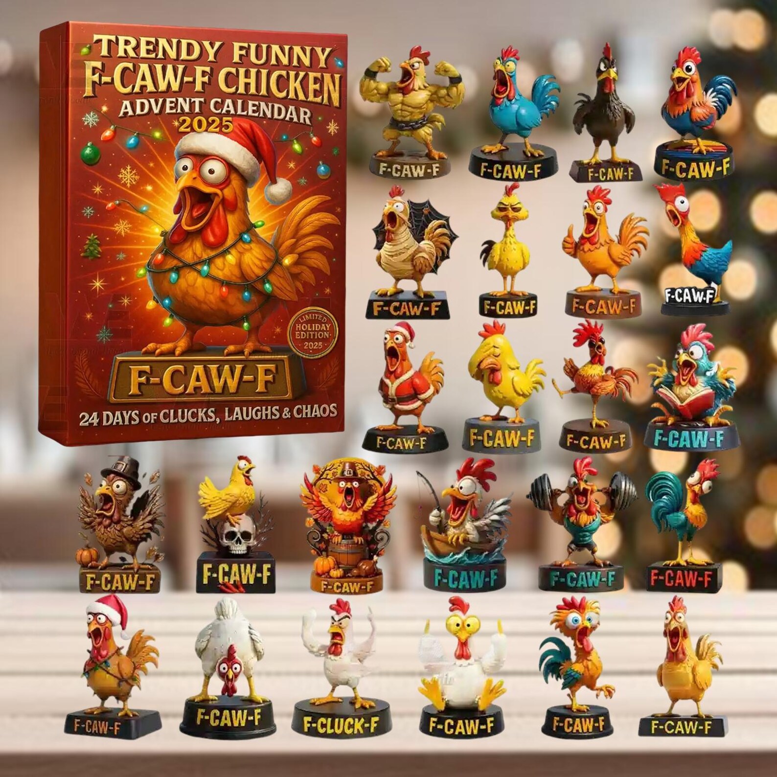 Funny F Caw F Chicken Advent Calendar 2025
