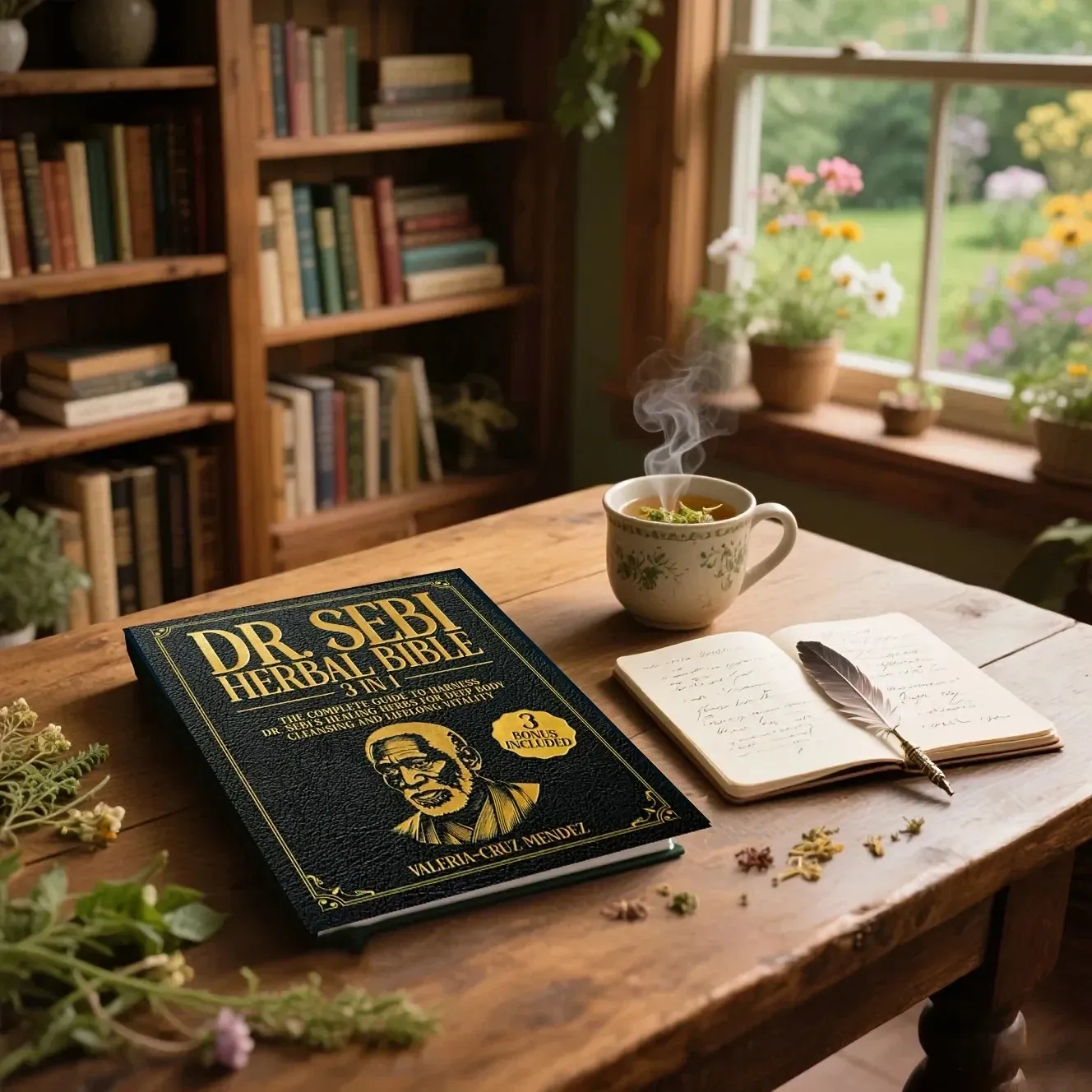 🌿Dr. Sebi's Herbal Bible [3-in-1] Body Cleanse & Healing Herbs Guide Book