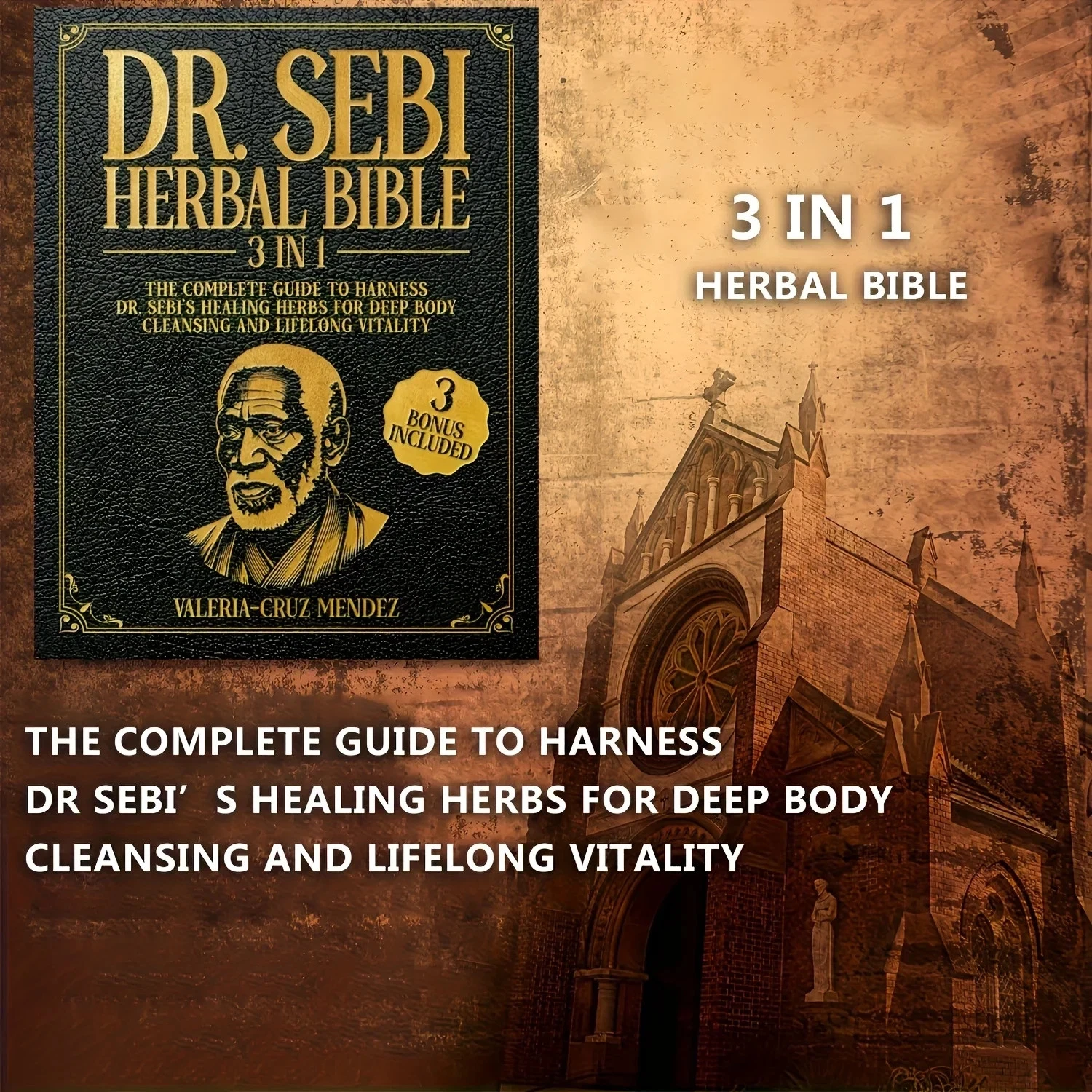 🌿Dr. Sebi's Herbal Bible [3-in-1] Body Cleanse & Healing Herbs Guide Book