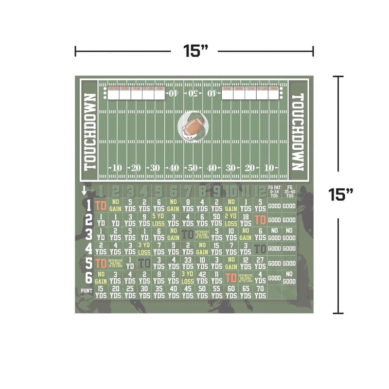 🏈 Football Game Board – Roll, Score & Win! 🎯