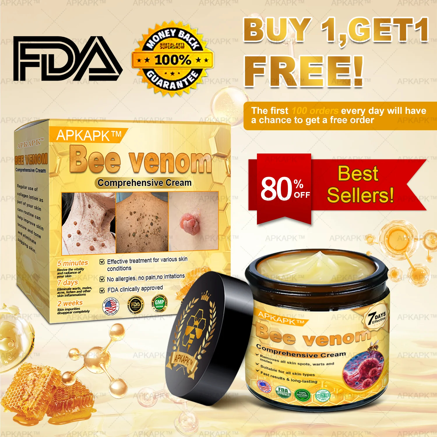  APKAPK® Bee venom Comprehensive Cream