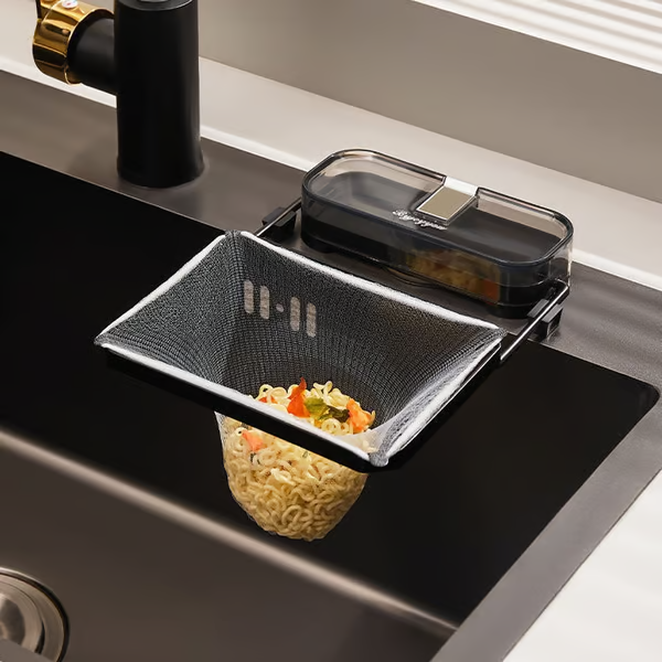 3-in-1 Suction Cup Kitchen Portable Filter with 50 Disposable Strainers