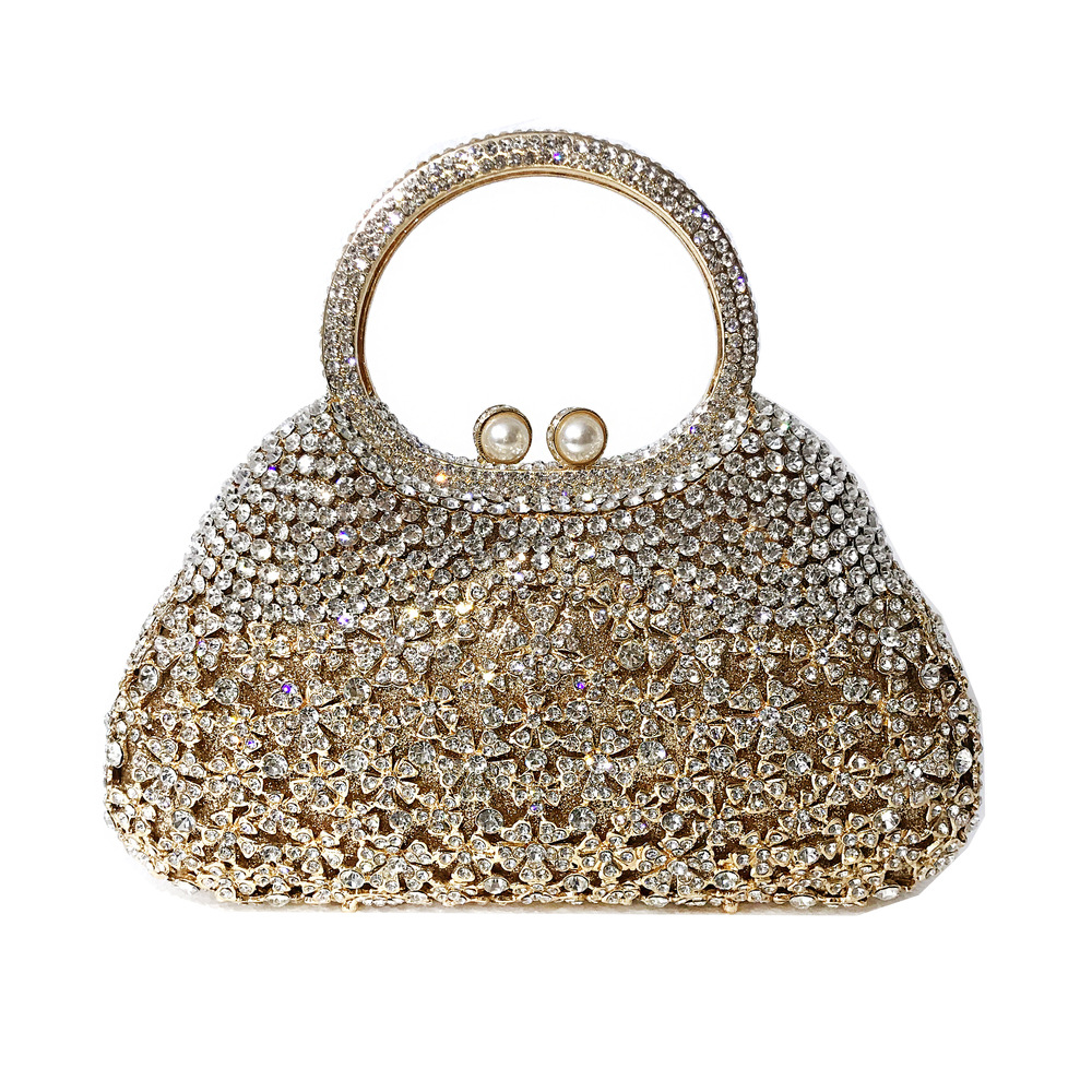 High quality luxury full star river Moissan diamond handbag, Handmade with 999 Moissan Diamonds