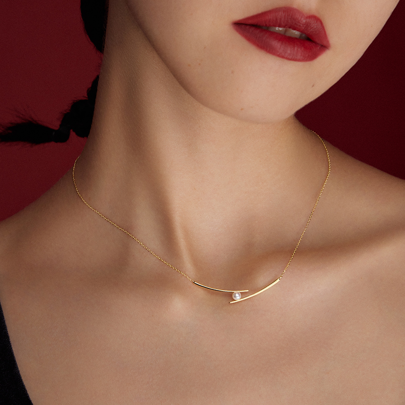 Chopstick Collarbone Necklace