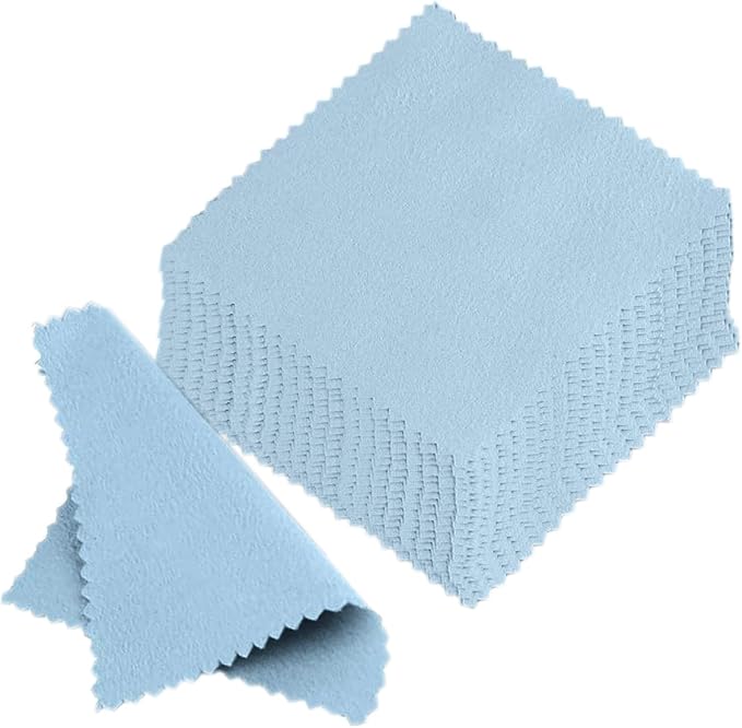Jewelry Cleaning Cloth Polishing Cleaning Cloths for Sterling Silver Gold Platinum Platinum Jewelry, Watch Coins Non Toxic Tarnish Remover Keeps Jewelry Clean and Shiny, 3.2 x 3.2 inches