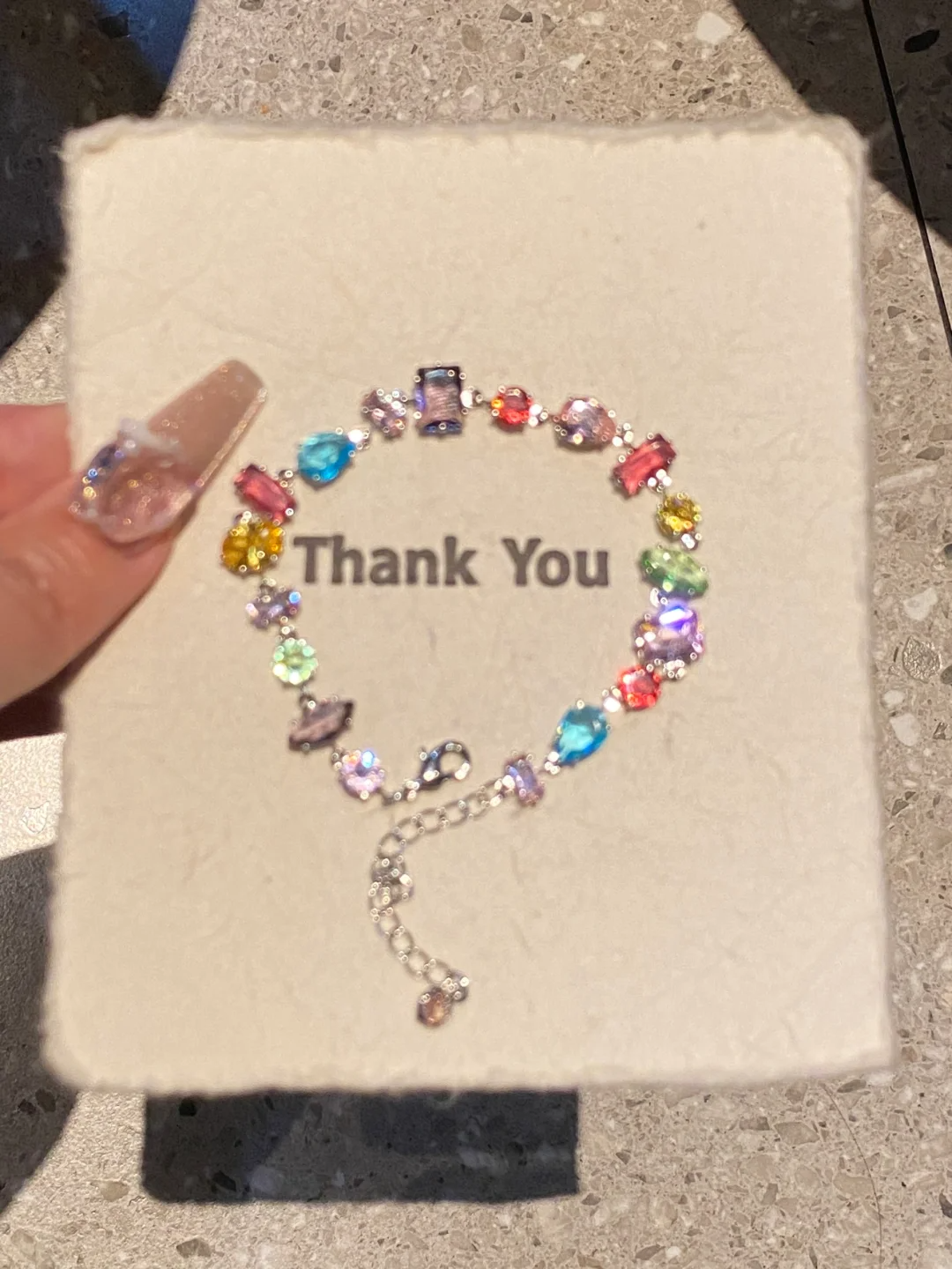 Rainbow Candy Moissan Diamond Bracelet