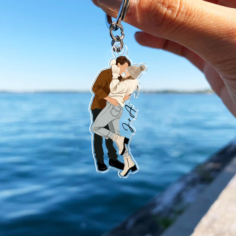 ✨Customised photo keychain, souvenir gift for him/her