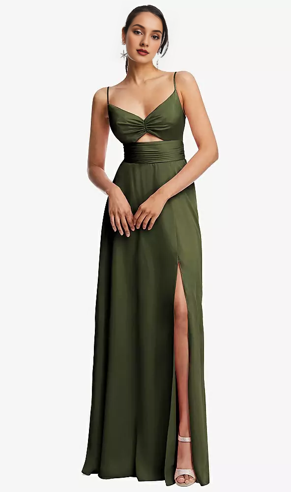 Adjustable shoulder straps triangular hollow tight corset long Prom dress