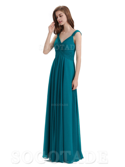 Elegant A-Line Sleeveless Chiffon Pleated High Quality Bridesmaid Dresses Formal Women's Dresses Wedding Guests Dresses