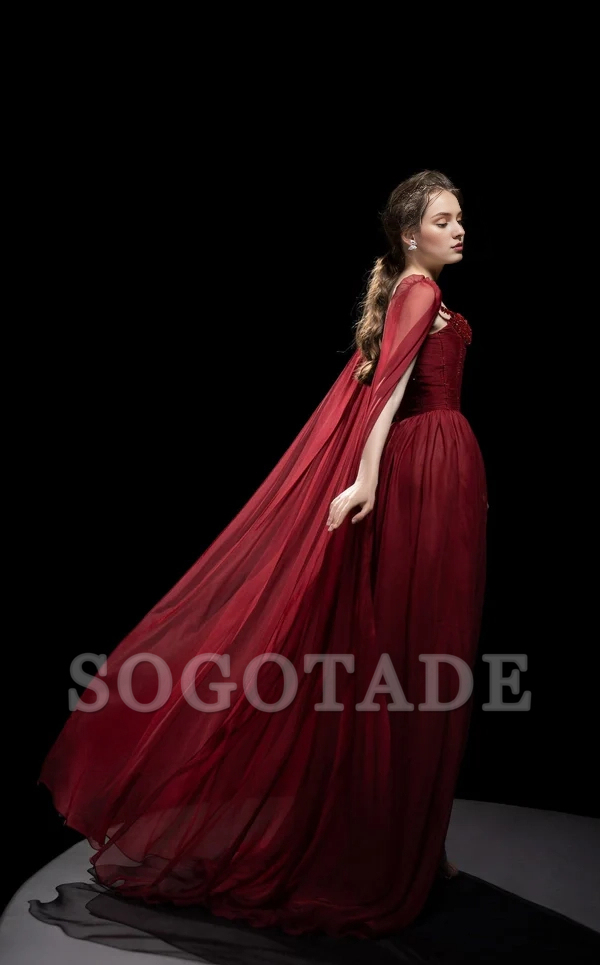 Heart neckline thin shoulder straps exposed back and floor length Prom dress