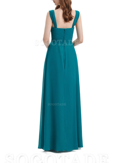 Elegant A-Line Sleeveless Chiffon Pleated High Quality Bridesmaid Dresses Formal Women's Dresses Wedding Guests Dresses