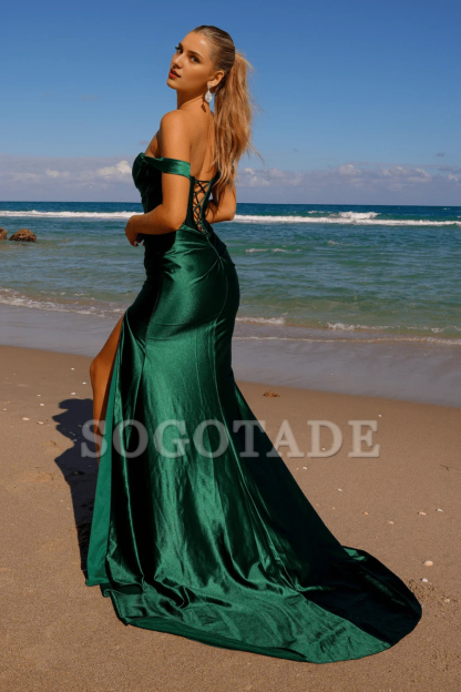 Long length sweetheart satin tight corset dress