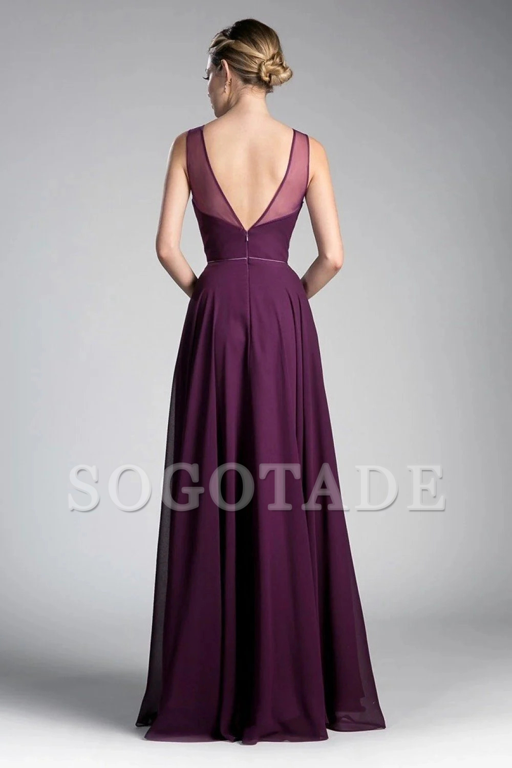 Dreamy Sweetheart Neck A-line Chiffon Long Dress