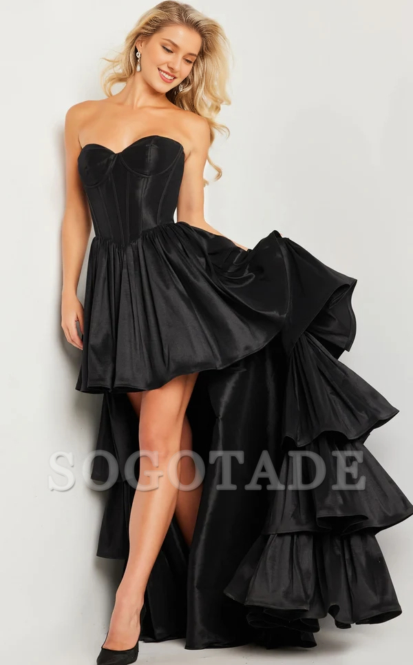 Strapless sweetheart neckline and floor length Prom dress