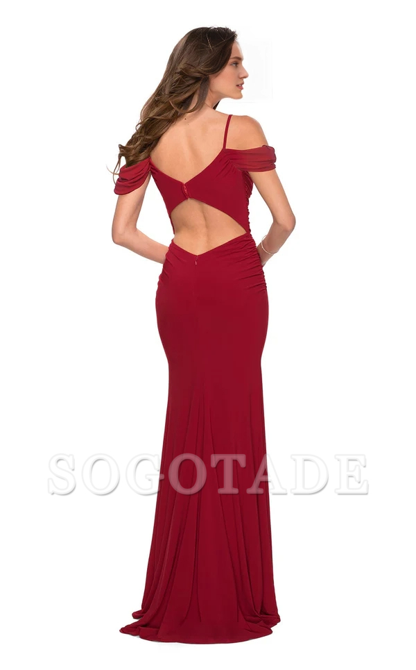 Sleeveless tight corset and floor length Prom dress