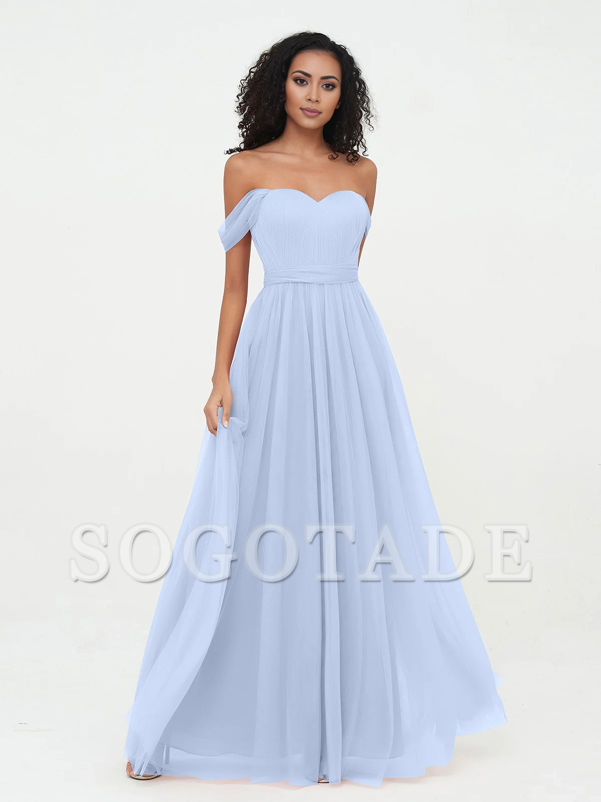 Bow Princess off shoulder chiffon dress