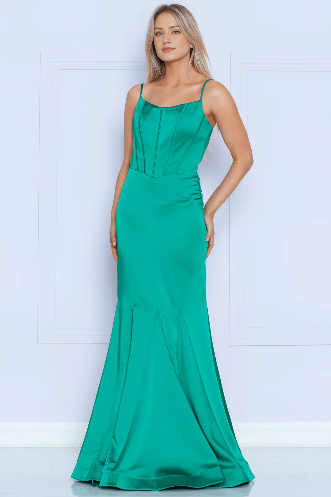 Slimming mermaid dress sleeveless Chamiyus silk long dress