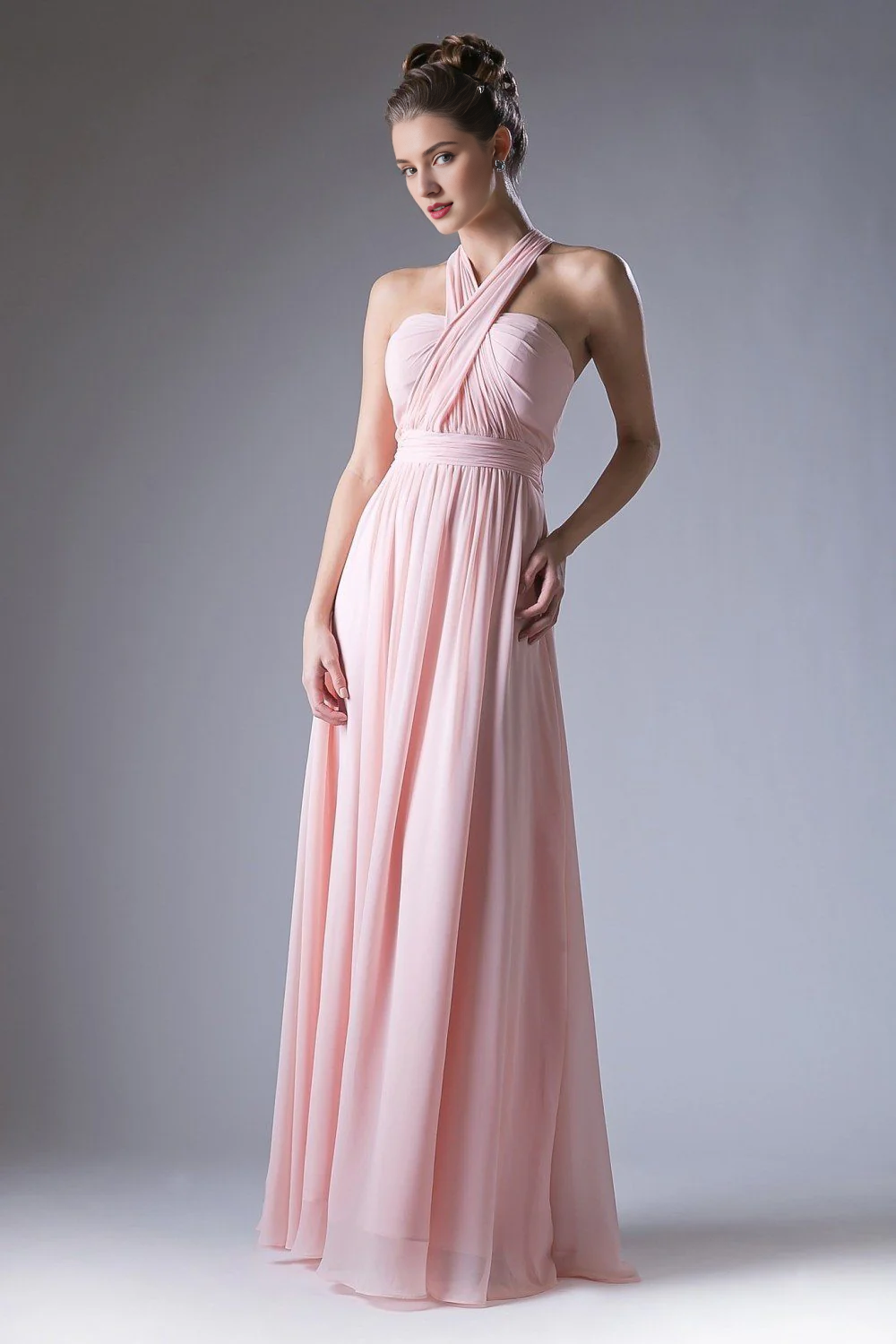 A-length convertible chiffon dress-SOGOTADE