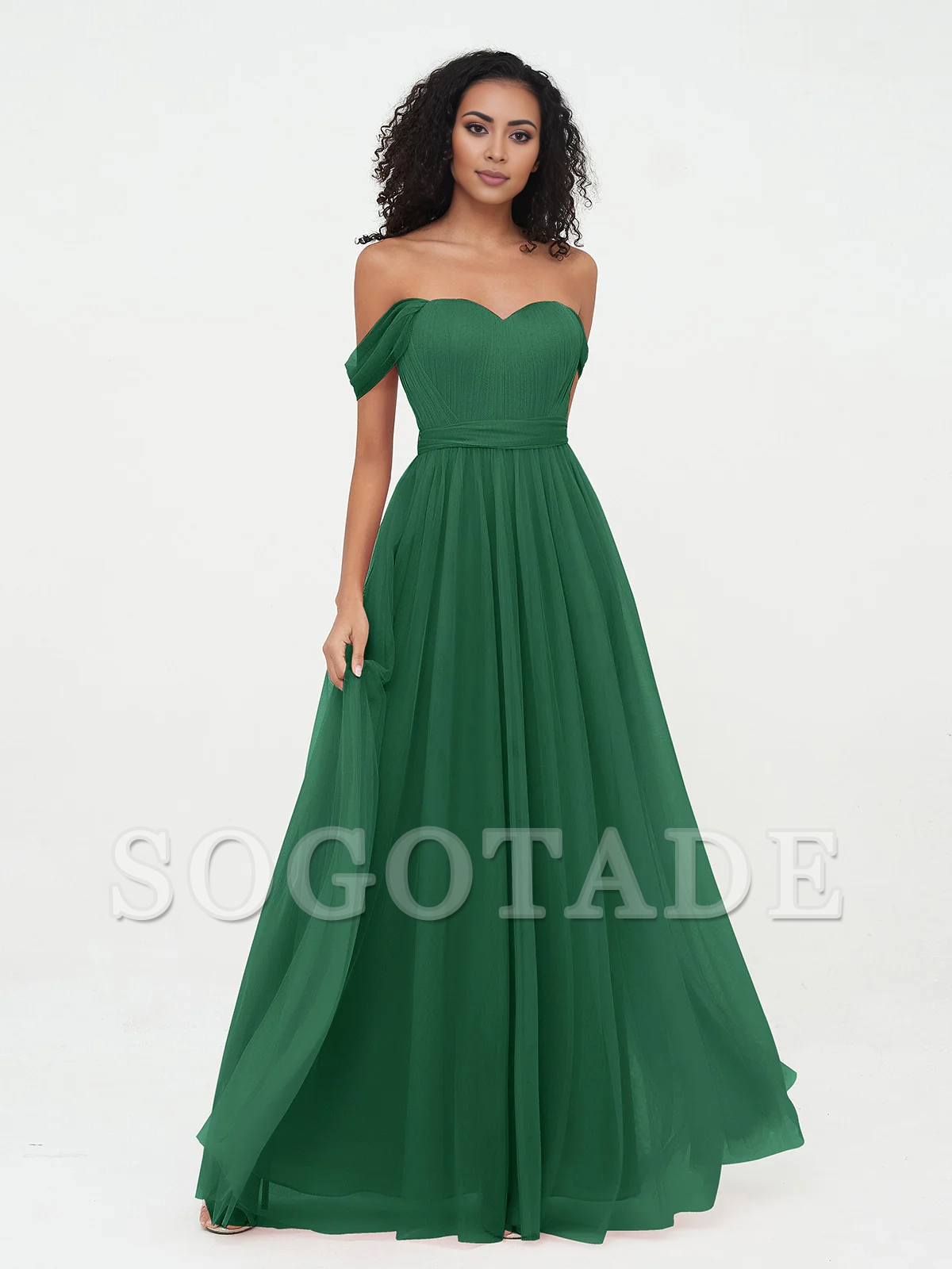 Bow Princess off shoulder chiffon dress
