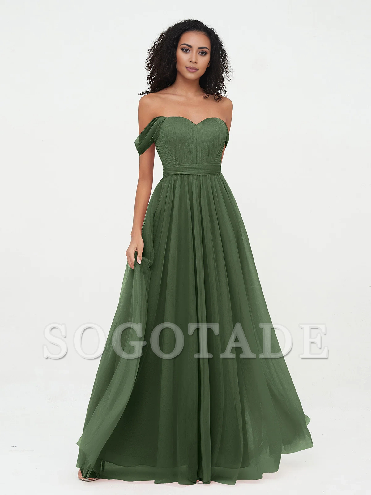 Bow Princess off shoulder chiffon dress