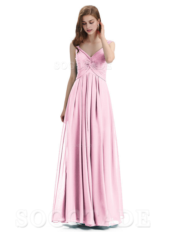 Elegant A-Line Sleeveless Chiffon Pleated High Quality Bridesmaid Dresses Formal Women's Dresses Wedding Guests Dresses