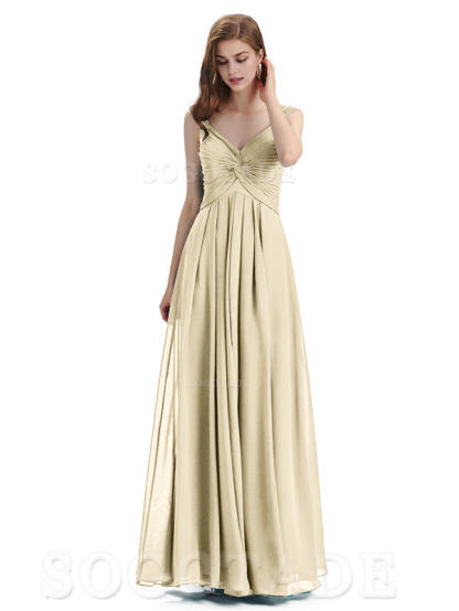 Elegant A-Line Sleeveless Chiffon Pleated High Quality Bridesmaid Dresses Formal Women's Dresses Wedding Guests Dresses