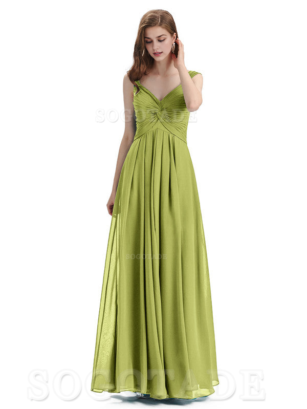 Elegant A-Line Sleeveless Chiffon Pleated High Quality Bridesmaid Dresses Formal Women's Dresses Wedding Guests Dresses