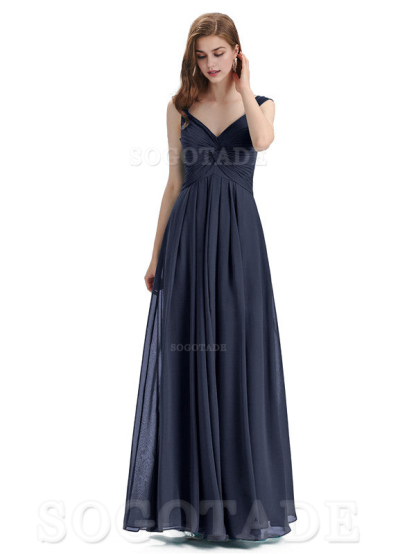 Elegant A-Line Sleeveless Chiffon Pleated High Quality Bridesmaid Dresses Formal Women's Dresses Wedding Guests Dresses