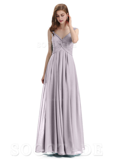 Elegant A-Line Sleeveless Chiffon Pleated High Quality Bridesmaid Dresses Formal Women's Dresses Wedding Guests Dresses