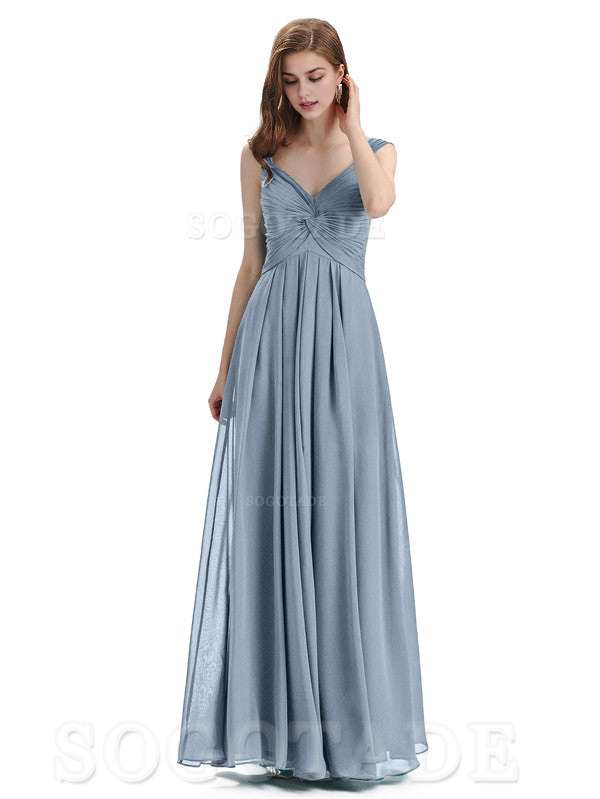 Elegant A-Line Sleeveless Chiffon Pleated High Quality Bridesmaid Dresses Formal Women's Dresses Wedding Guests Dresses
