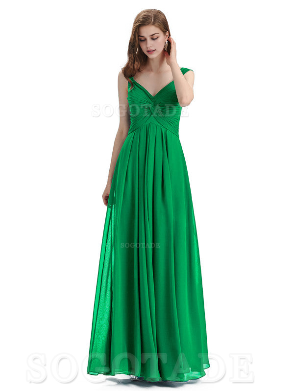 Elegant A-Line Sleeveless Chiffon Pleated High Quality Bridesmaid Dresses Formal Women's Dresses Wedding Guests Dresses