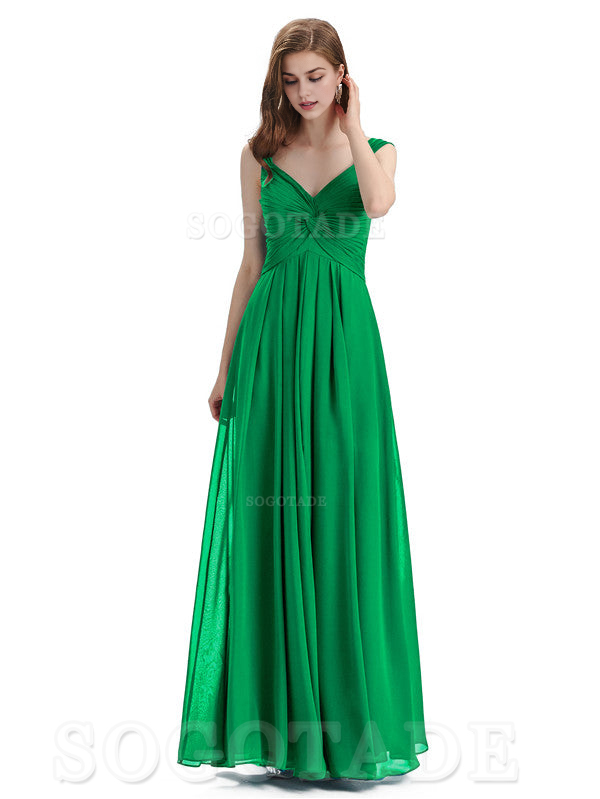 Elegant A-Line Sleeveless Chiffon Pleated High Quality Bridesmaid Dresses Formal Women's Dresses Wedding Guests Dresses