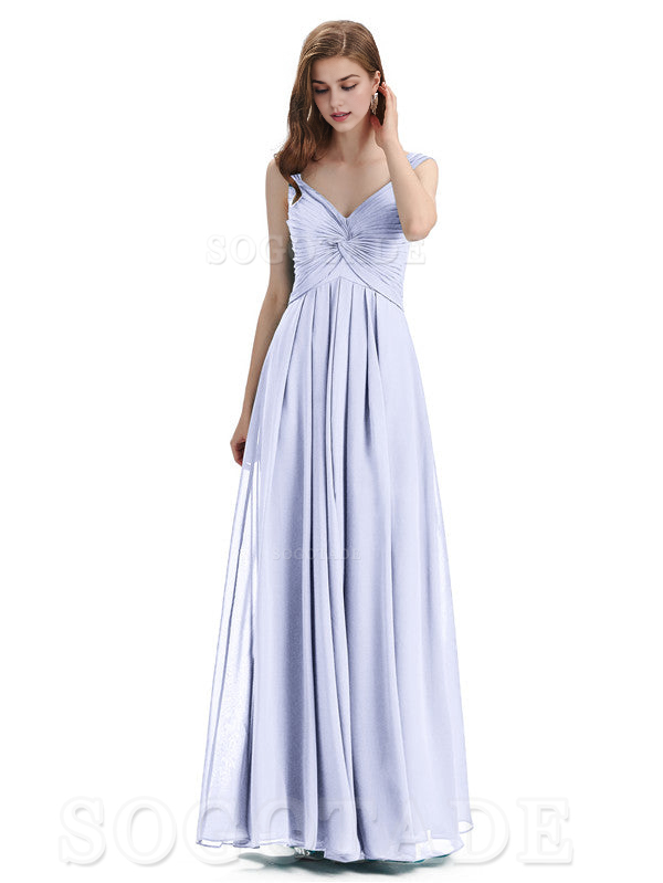 Elegant A-Line Sleeveless Chiffon Pleated High Quality Bridesmaid Dresses Formal Women's Dresses Wedding Guests Dresses