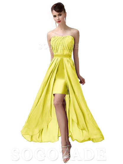 Charming A-Line Off Shoulder Chiffon Sweetheart Sexy Slit Long Bridesmaid Dresses Formal Women's Dresses Wedding Guests Dresses