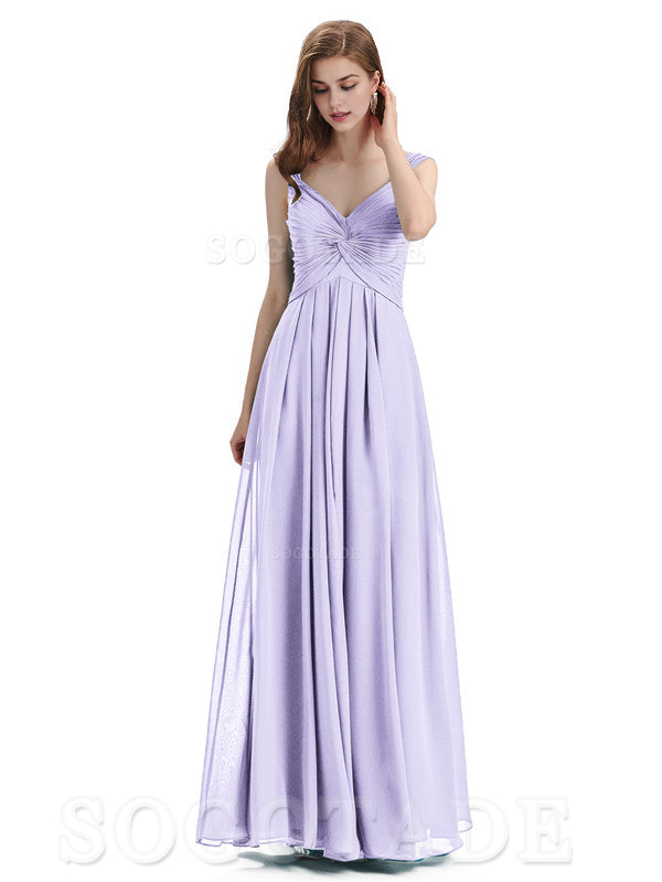 Elegant A-Line Sleeveless Chiffon Pleated High Quality Bridesmaid Dresses Formal Women's Dresses Wedding Guests Dresses