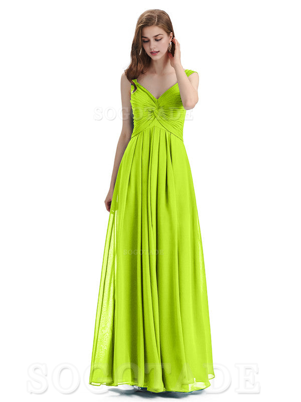 Elegant A-Line Sleeveless Chiffon Pleated High Quality Bridesmaid Dresses Formal Women's Dresses Wedding Guests Dresses