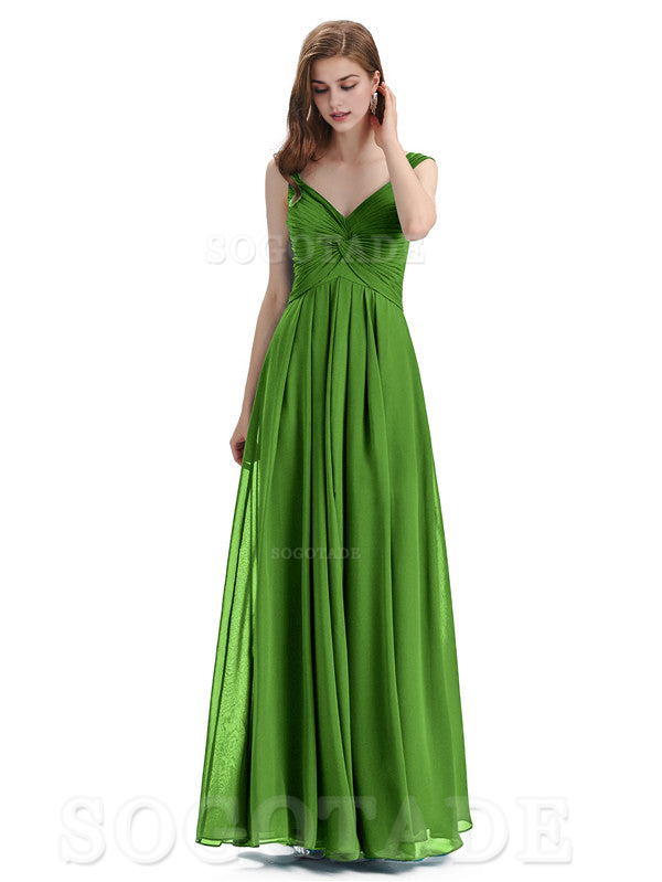 Elegant A-Line Sleeveless Chiffon Pleated High Quality Bridesmaid Dresses Formal Women's Dresses Wedding Guests Dresses