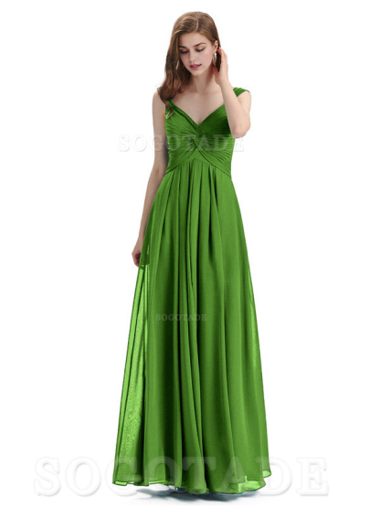 Elegant A-Line Sleeveless Chiffon Pleated High Quality Bridesmaid Dresses Formal Women's Dresses Wedding Guests Dresses