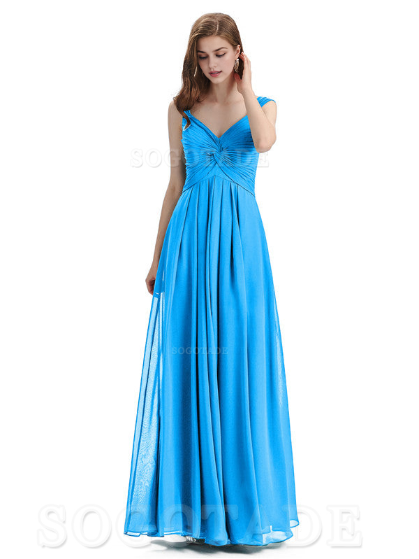 Elegant A-Line Sleeveless Chiffon Pleated High Quality Bridesmaid Dresses Formal Women's Dresses Wedding Guests Dresses