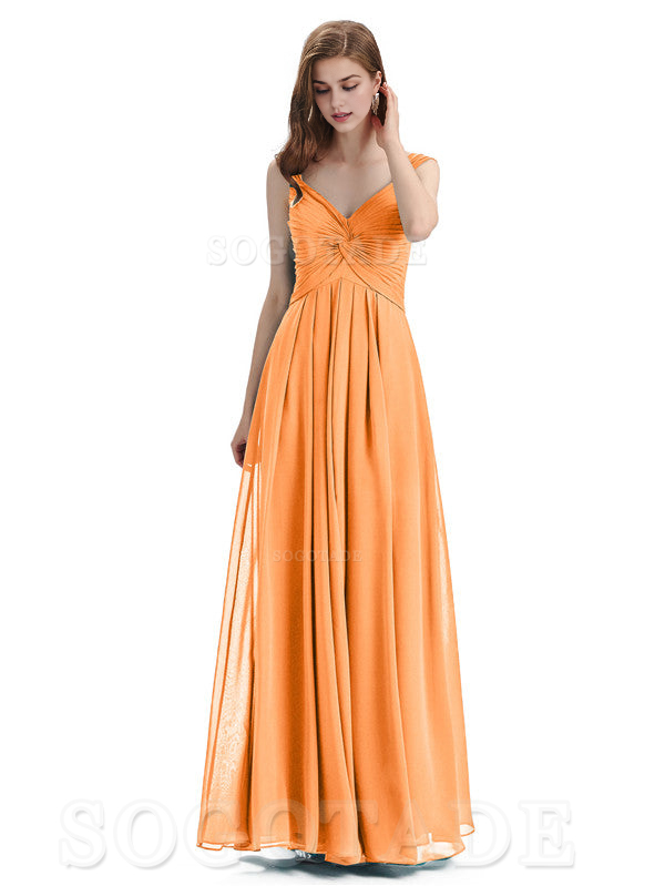 Elegant A-Line Sleeveless Chiffon Pleated High Quality Bridesmaid Dresses Formal Women's Dresses Wedding Guests Dresses