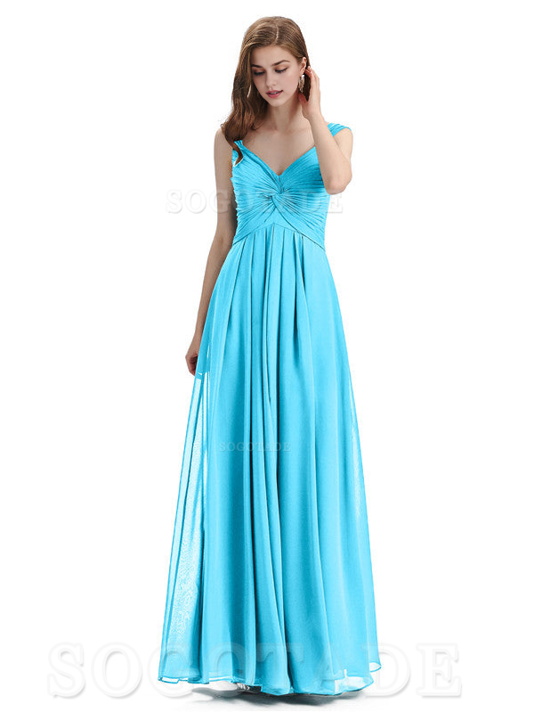 Elegant A-Line Sleeveless Chiffon Pleated High Quality Bridesmaid Dresses Formal Women's Dresses Wedding Guests Dresses