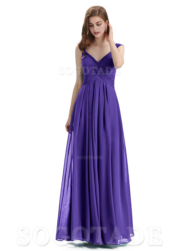 Elegant A-Line Sleeveless Chiffon Pleated High Quality Bridesmaid Dresses Formal Women's Dresses Wedding Guests Dresses