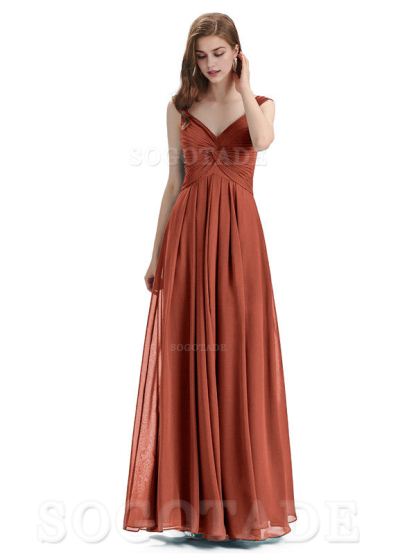Elegant A-Line Sleeveless Chiffon Pleated High Quality Bridesmaid Dresses Formal Women's Dresses Wedding Guests Dresses
