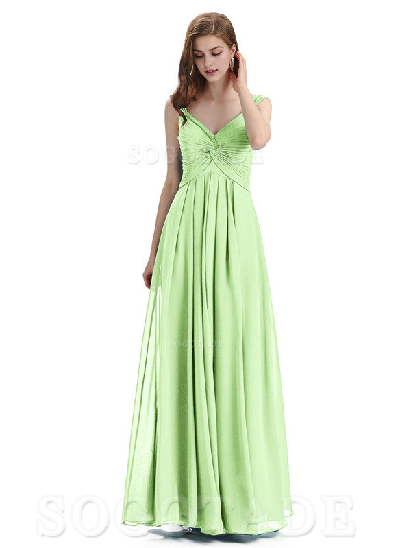 Elegant A-Line Sleeveless Chiffon Pleated High Quality Bridesmaid Dresses Formal Women's Dresses Wedding Guests Dresses