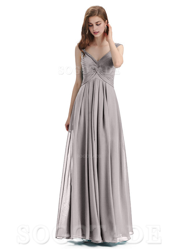 Elegant A-Line Sleeveless Chiffon Pleated High Quality Bridesmaid Dresses Formal Women's Dresses Wedding Guests Dresses