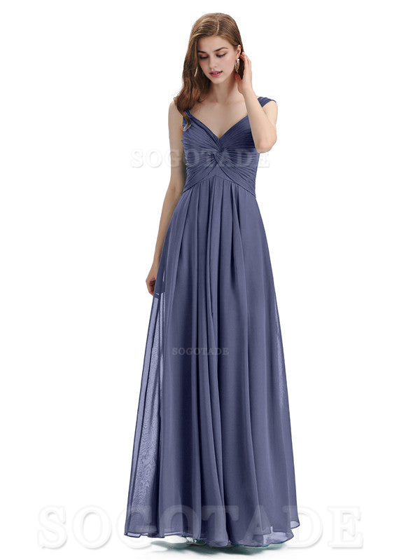 Elegant A-Line Sleeveless Chiffon Pleated High Quality Bridesmaid Dresses Formal Women's Dresses Wedding Guests Dresses