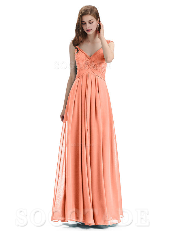 Elegant A-Line Sleeveless Chiffon Pleated High Quality Bridesmaid Dresses Formal Women's Dresses Wedding Guests Dresses