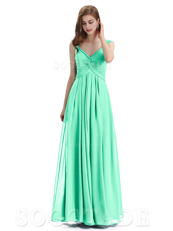 Elegant A-Line Sleeveless Chiffon Pleated High Quality Bridesmaid Dresses Formal Women's Dresses Wedding Guests Dresses