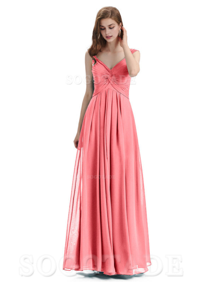 Elegant A-Line Sleeveless Chiffon Pleated High Quality Bridesmaid Dresses Formal Women's Dresses Wedding Guests Dresses