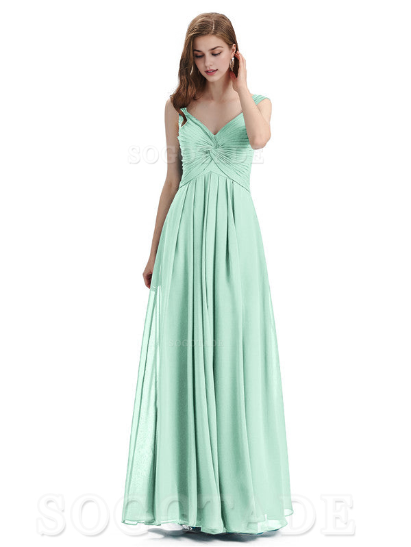 Elegant A-Line Sleeveless Chiffon Pleated High Quality Bridesmaid Dresses Formal Women's Dresses Wedding Guests Dresses